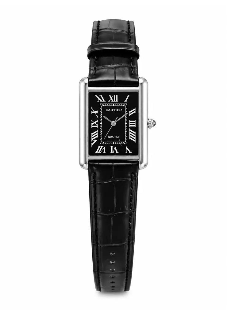Old Money Tank Black  Dial Watch