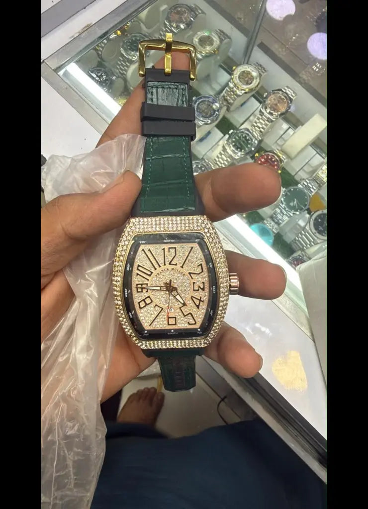 Frank Muller Stone Green Strap