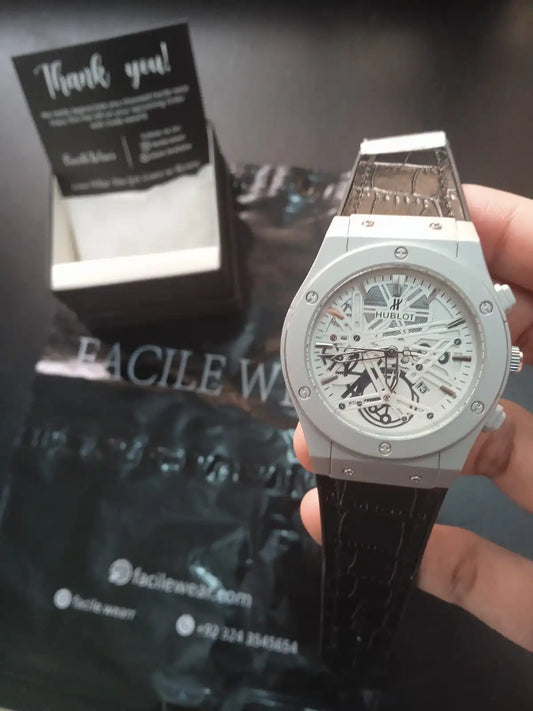 HBLT Diamond Cut Strap White