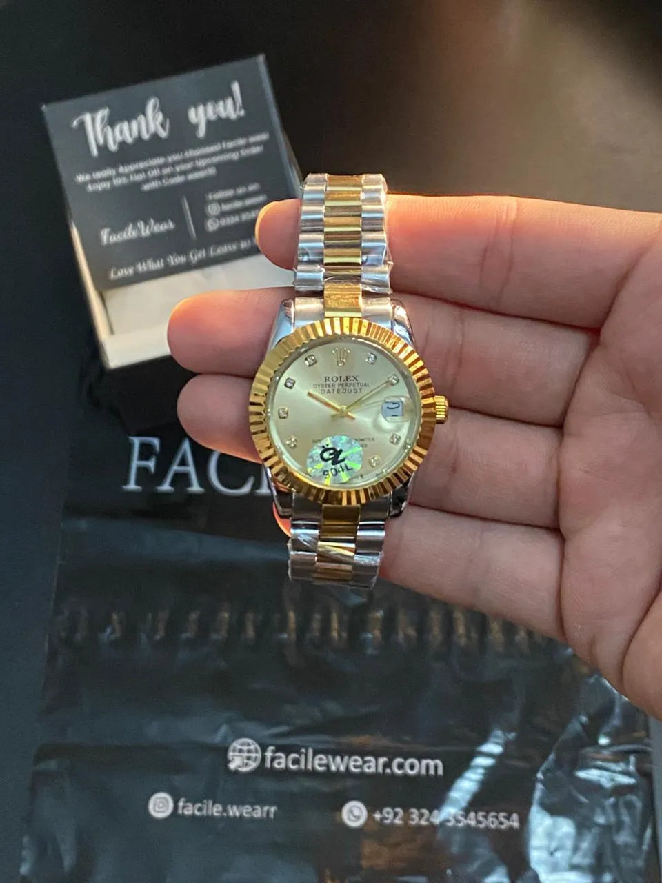 Ladies RLX Gold Dial