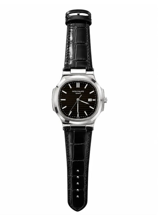 PP Green Dial Black Strap Premium Watch