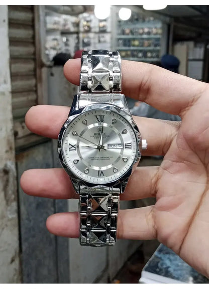 RX Silver Cut Chain White Dial