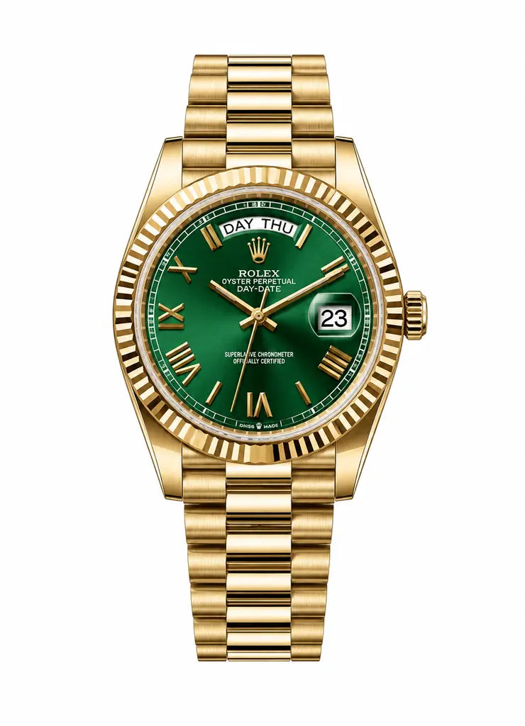 RX Rose Gold Green Dial
