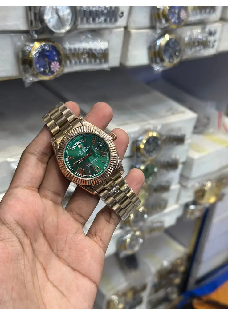 RX Rose Gold Green Dial