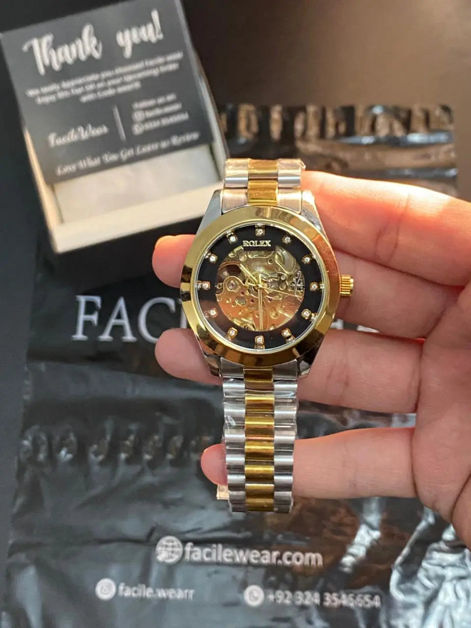 RLX Automatic Skeleton Black