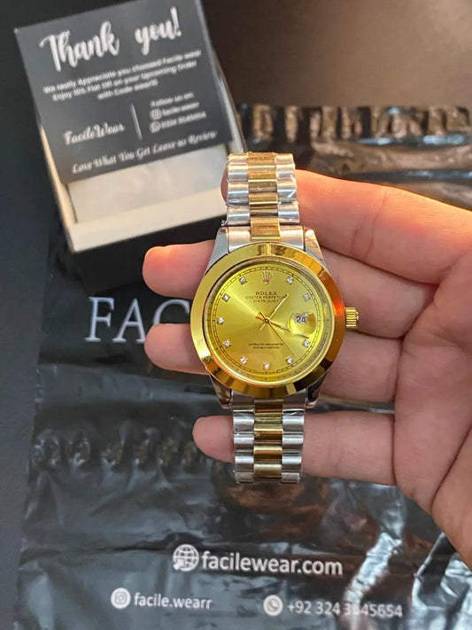 RLX Watch-Two Tone Gold Dial