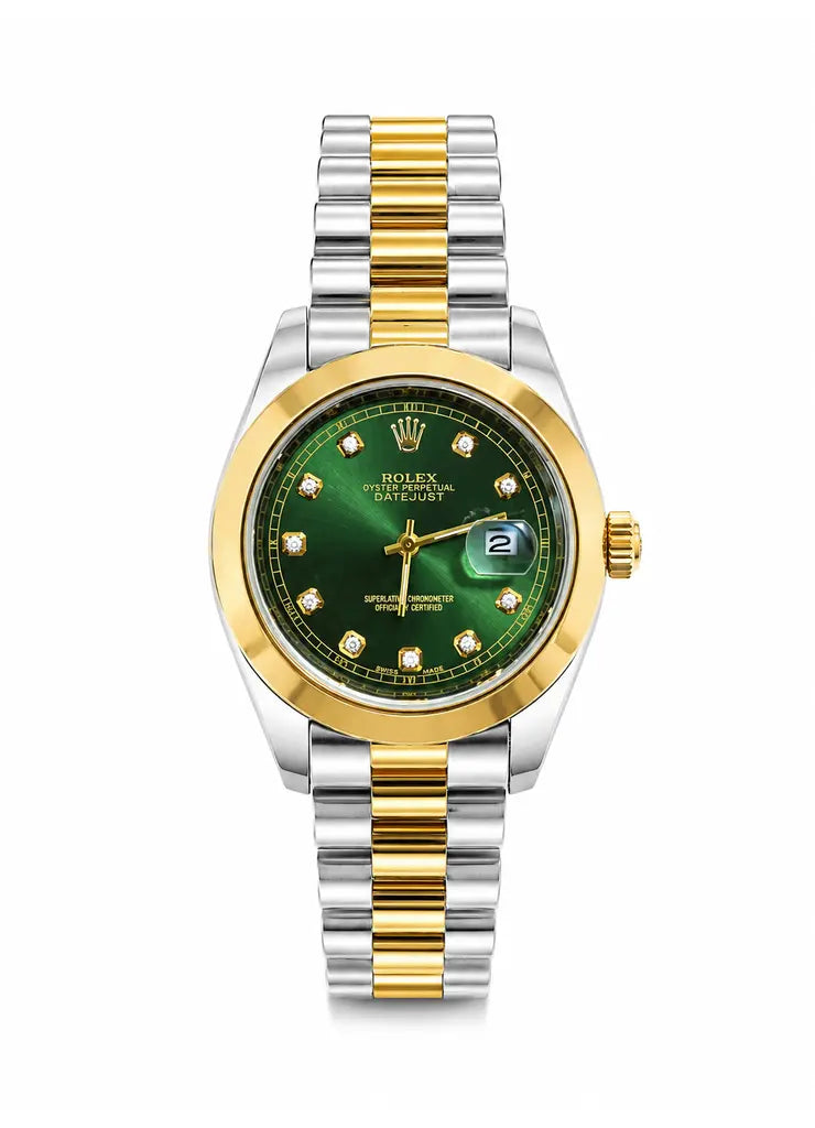 RX Premium Watch – Two-Tone Green Dial