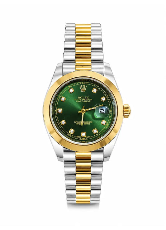 RX Premium Watch – Two-Tone Green Dial