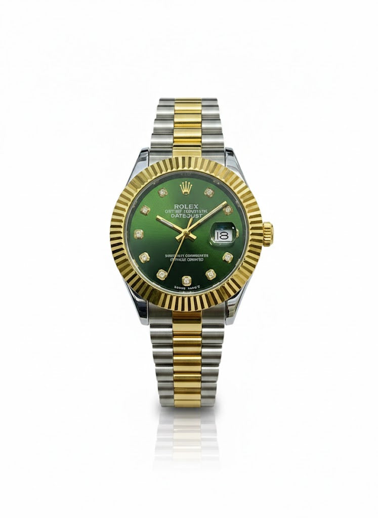 RLX Watch – Two-Tone Green Dial
