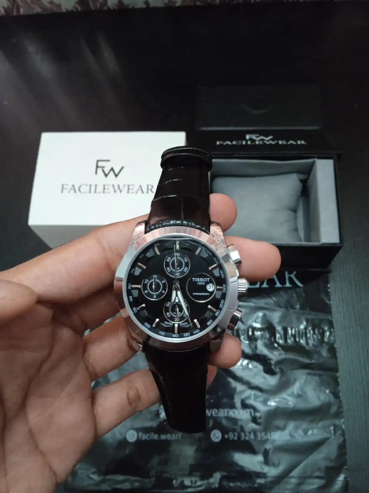 TST Premium Chrono Black Watch