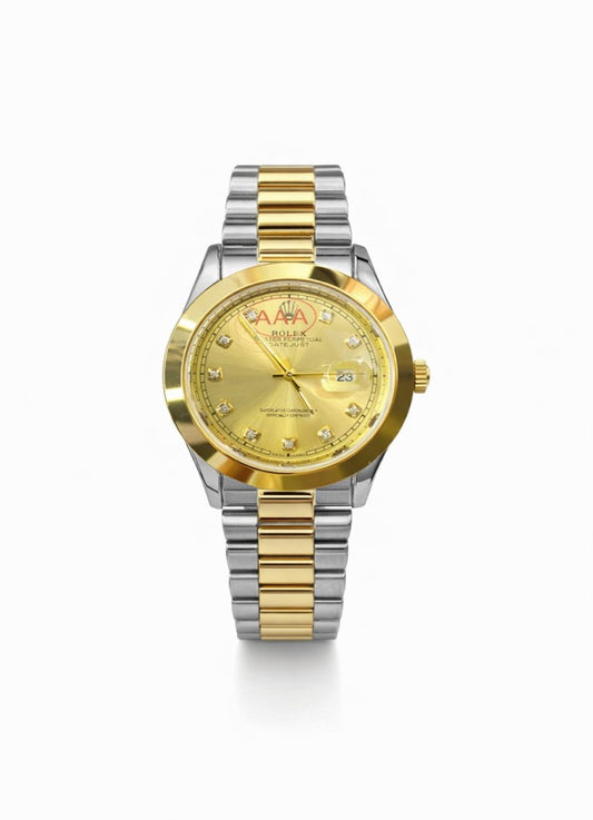 RLX Watch-Two Tone Gold Dial