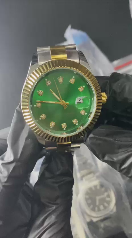 RLX Watch – Two-Tone Green Dial