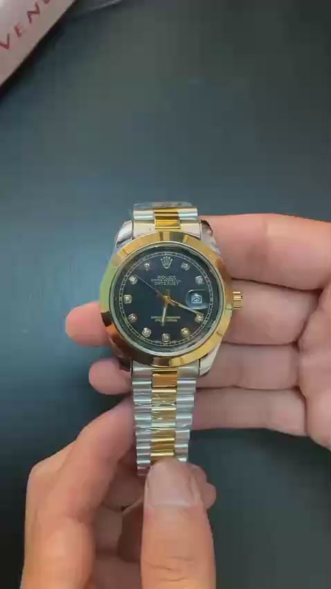 RLX Watch – Two-Tone Black Dial