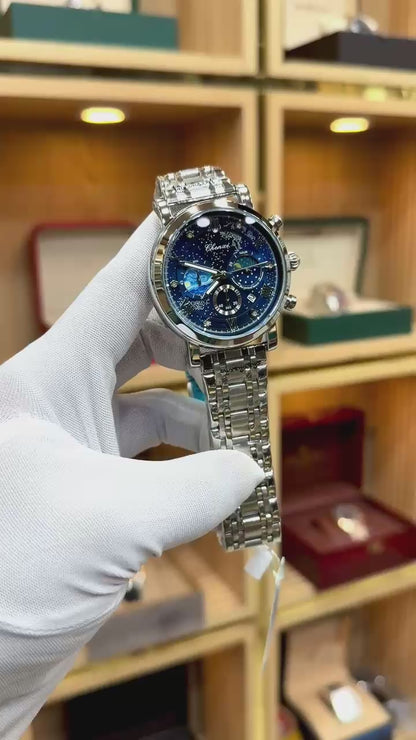 Chenxi Blue Dial Chronograph